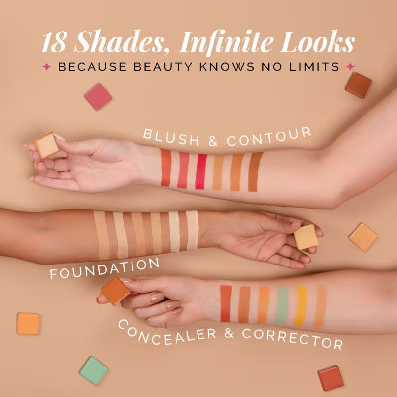 Aflairza One For All Palette - Foundation, Concealer, Blush & Contour