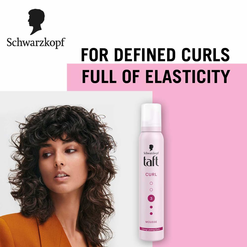 Schwarzkopf Taft Curl Hold 3 Hair Mousse