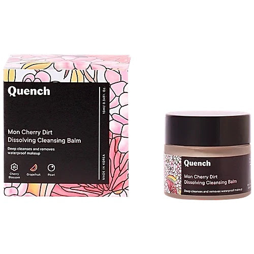 Quench Dirt Dissolving Cleansing Balm with Cherry Blossom to Remove Makeup & Sunscreen