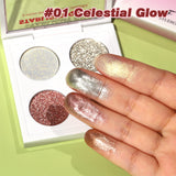 F Studio Starlight Quad Four High - Shine Glitter Shades /-/01 Celestial Glow