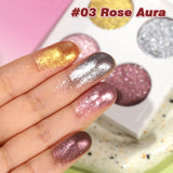 F Studio Starlight Quad Four High - Shine Glitter Shades /-/03 Rose Aura