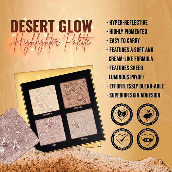 Forever52 Desert Glow 4 Color Highlighter Palette