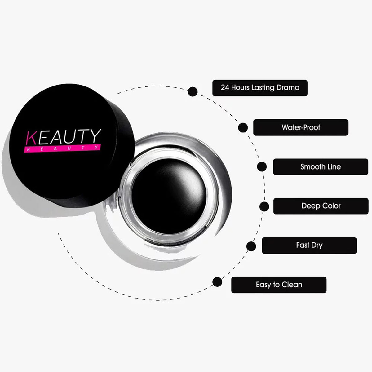 Keauty Beauty Long-Wear Gel Eyeliner