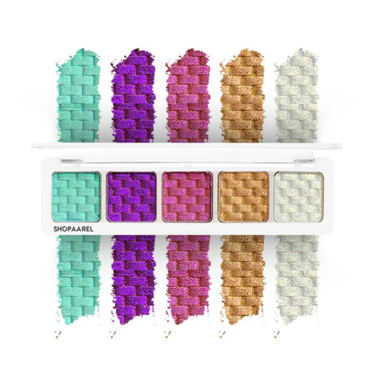 Shopaarel 5 Color Sparkle Eyeshadow Palette