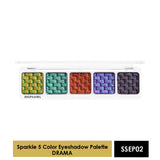 Shopaarel 5 Color Sparkle Eyeshadow Palette
