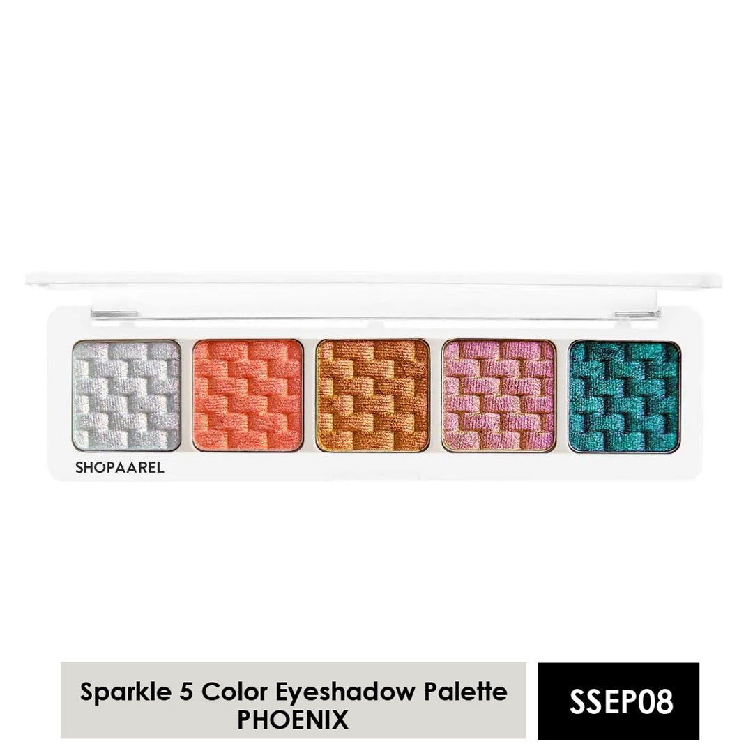 Shopaarel 5 Color Sparkle Eyeshadow Palette
