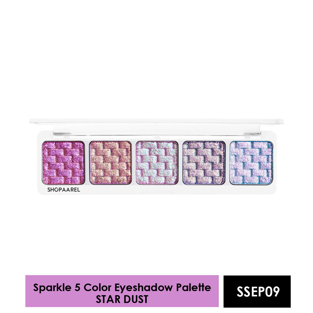 Shopaarel 5 Color Sparkle Eyeshadow Palette