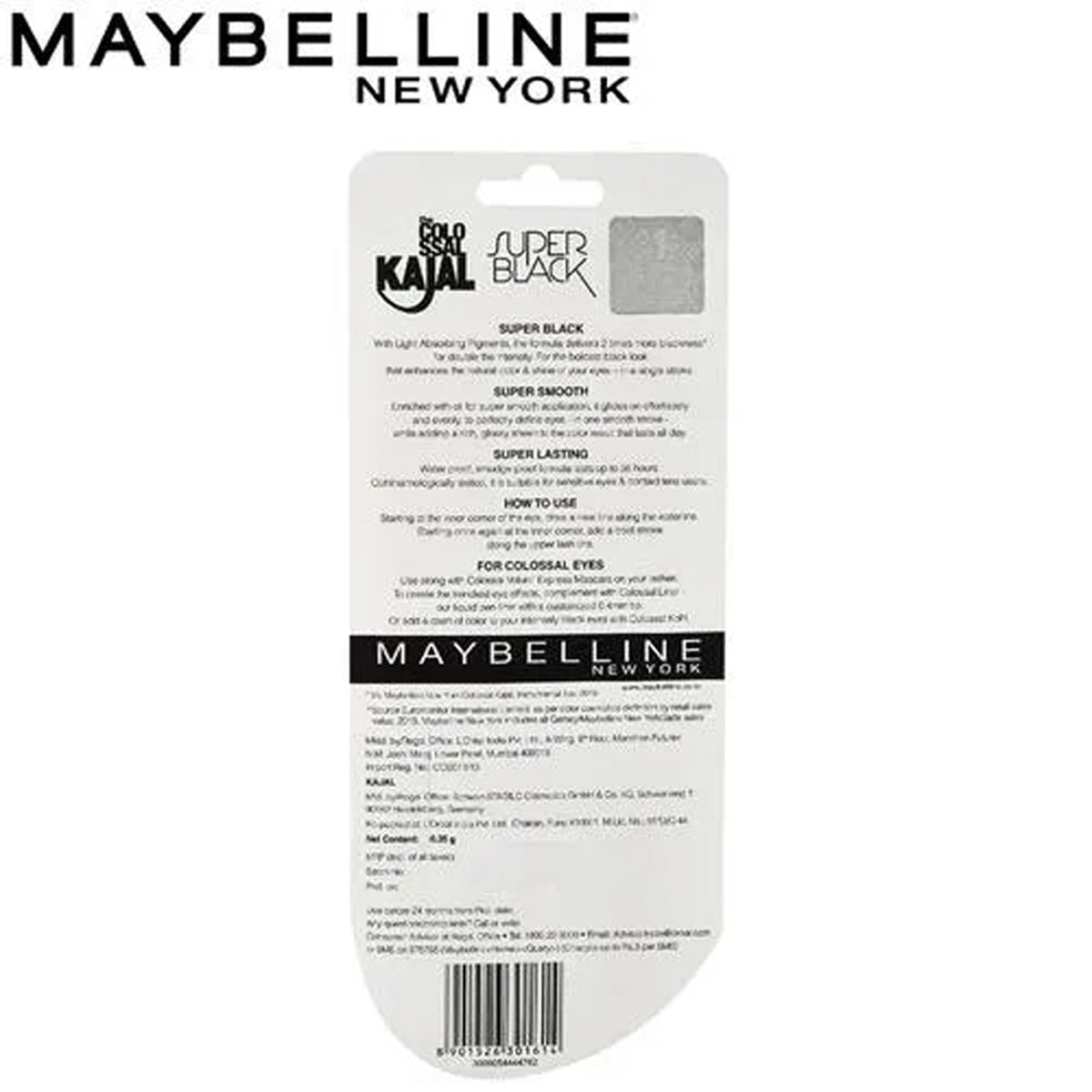 Maybelline Colossal Kajal Super Black 0.35G