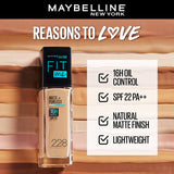 Maybelline Fit Me Matte + Poreless Liquid Foundation 30Ml