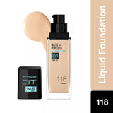 Maybelline Fit Me Matte + Poreless Liquid Foundation 30Ml