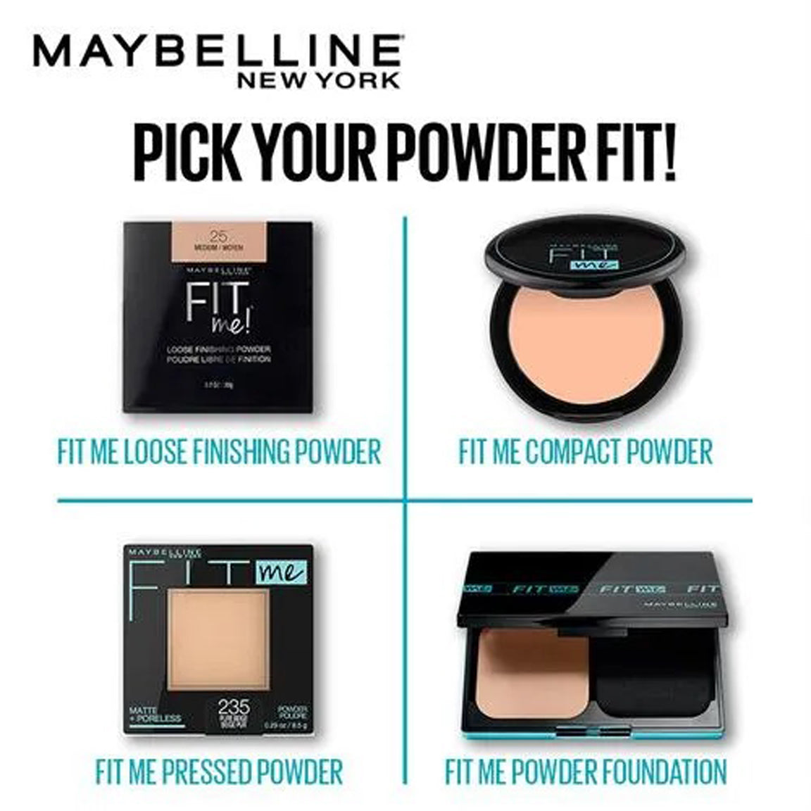 Maybelline Fit Me Matte Poreless Powder 8.5G