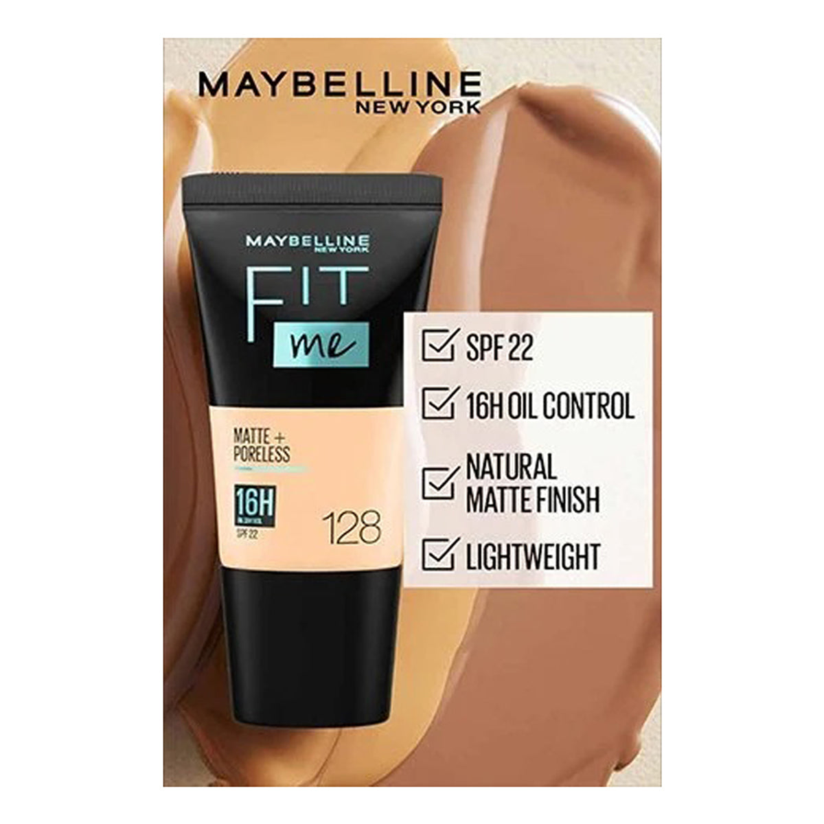 Maybelline Fit Me Matte + Poreless Liquid Foundation Tube 18Ml