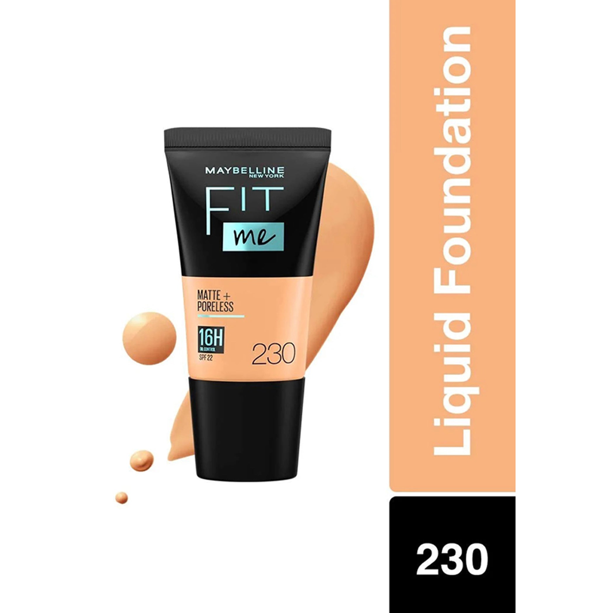 Maybelline Fit Me Matte + Poreless Liquid Foundation Tube 18Ml