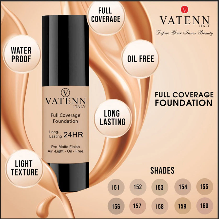 Vatenn Full Coverge Foundation 30Ml