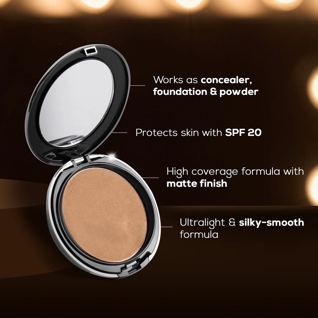 Renee Pro Hd 3-In-1 Foundation Concealer Compact 9G