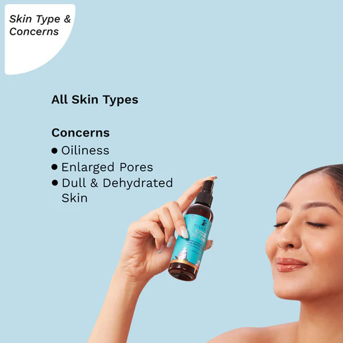 Pilgrim White Lotus Natural Face Mist & Toner With Camellia & Witch Hazel