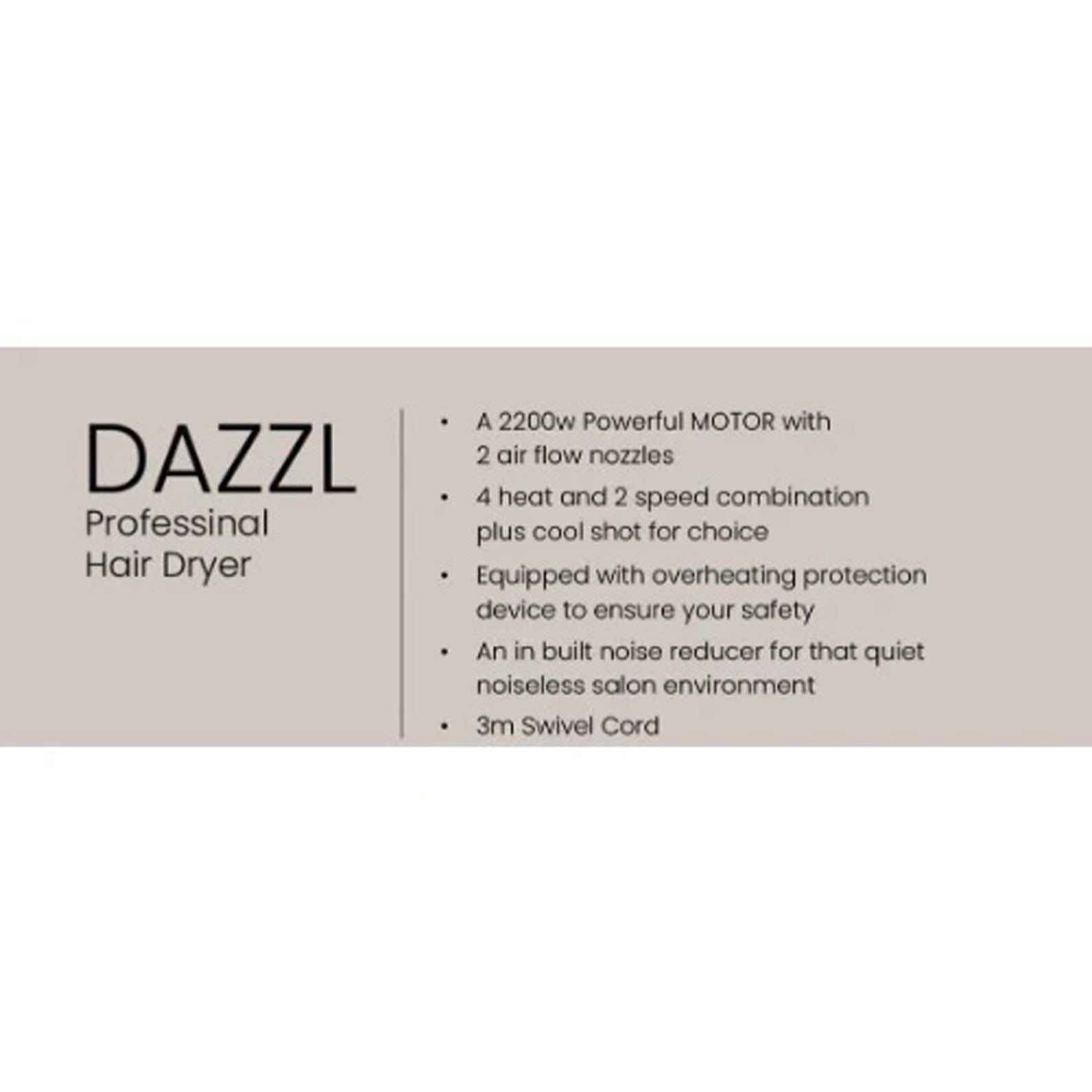 Hnk Dazzle Hair Dryer 2200W