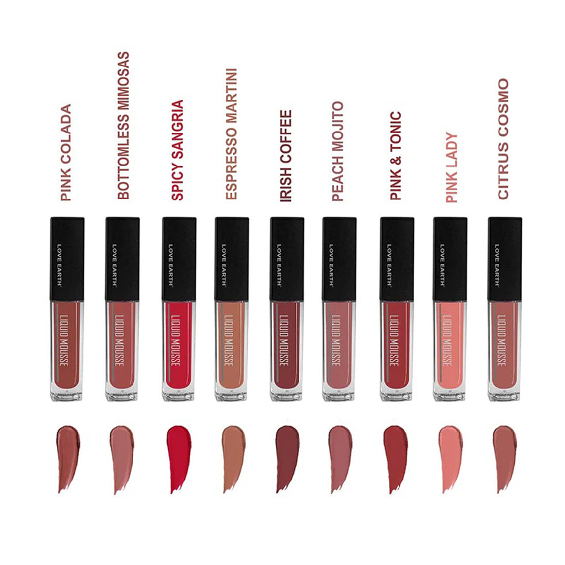 Love Earth Liquid Mousse Liquid Matte Lipstick Set 2*9Ml