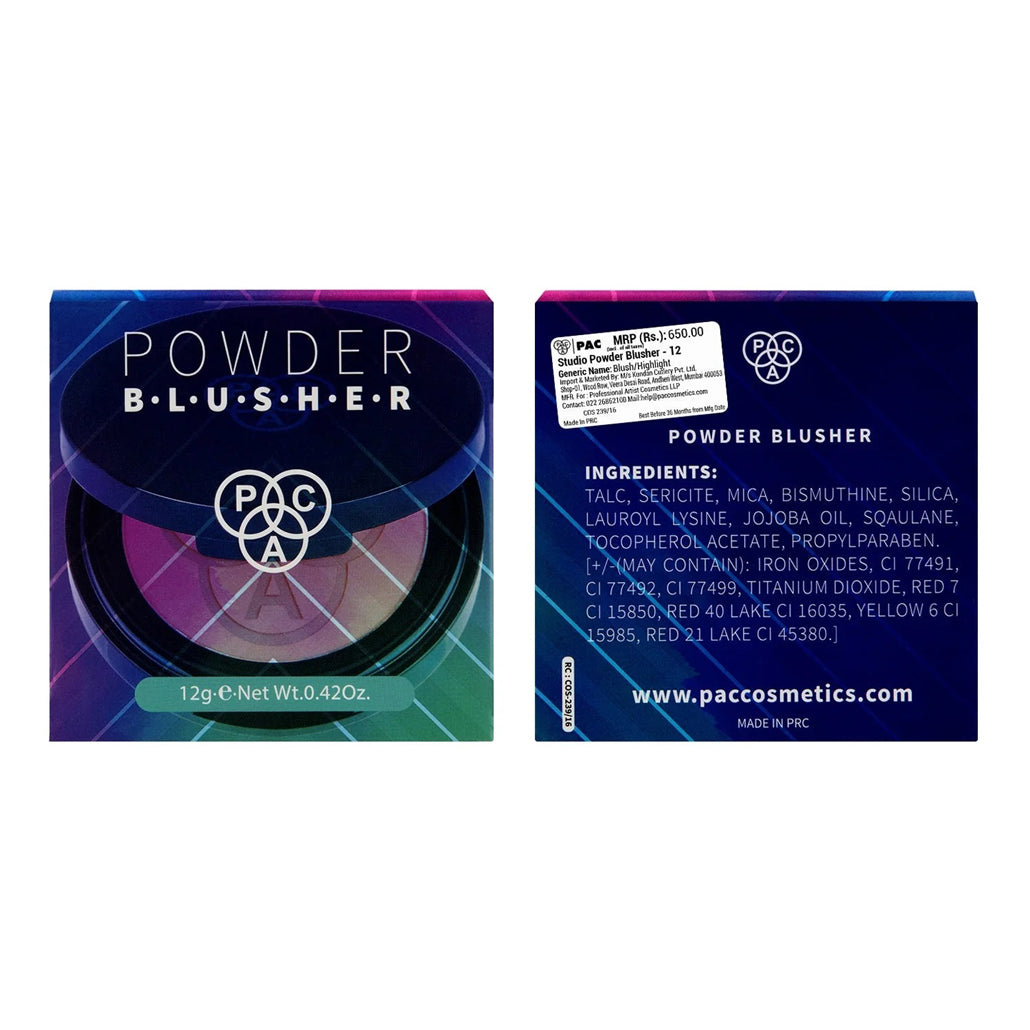 Pac Studio Powder Blusher 12G