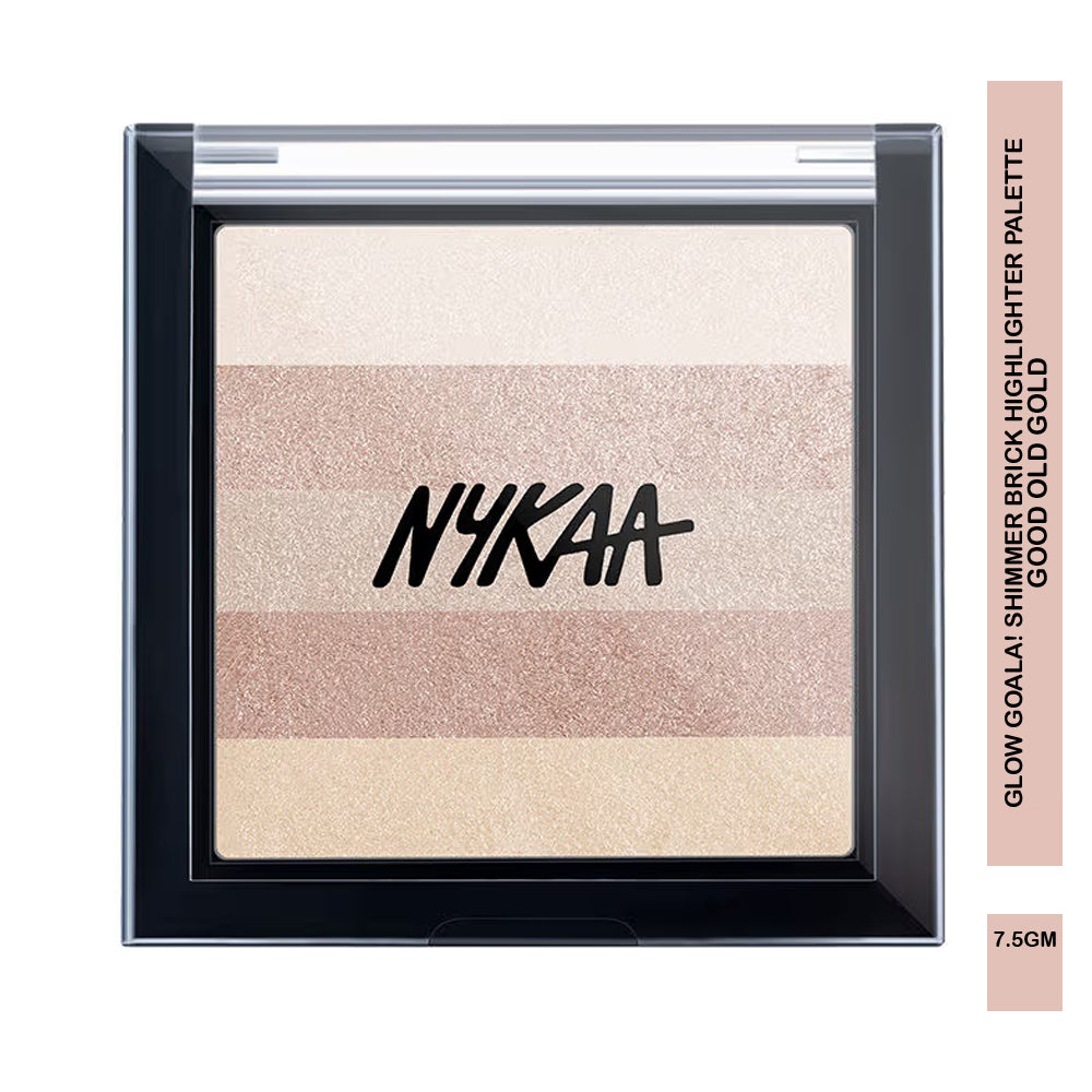 Nykaa Glow Goals Shimmer Brick Highlighter Palette 7.5G