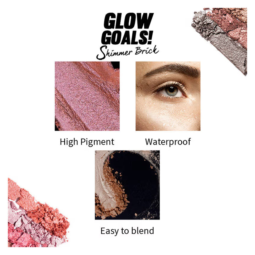 Nykaa Glow Goals Shimmer Brick Highlighter Palette 7.5G