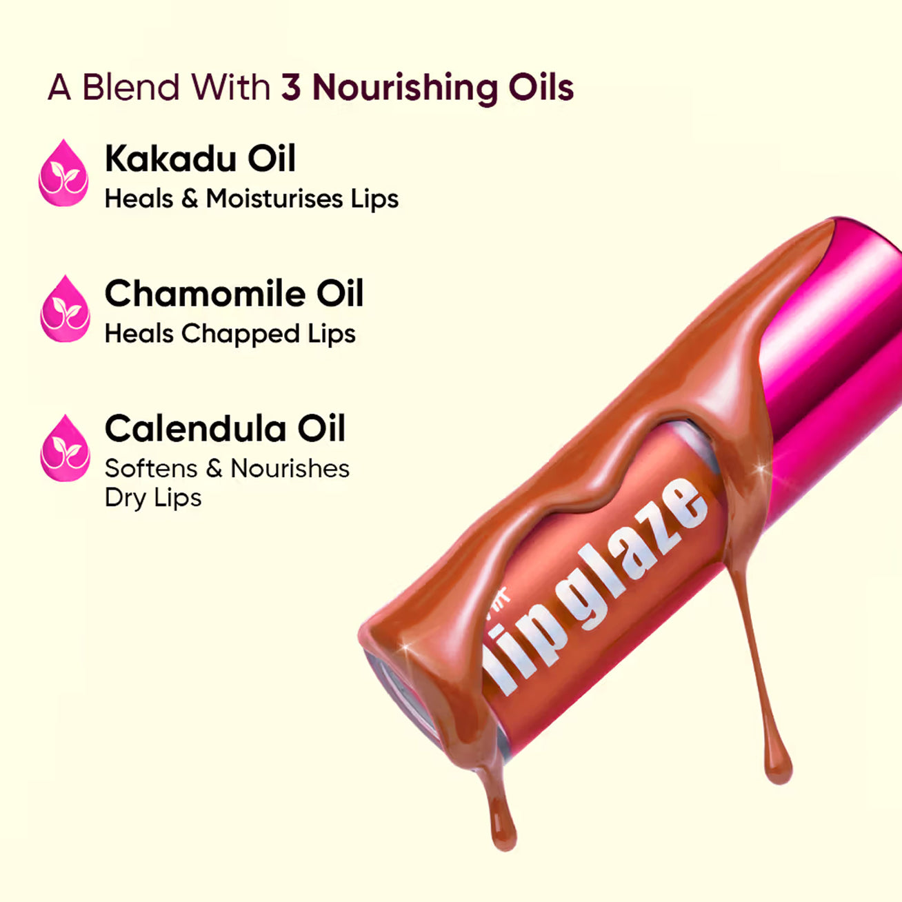 Nykaa Cosmetic Lip Glaze High Pigment Lip Gloss Oil 7Ml