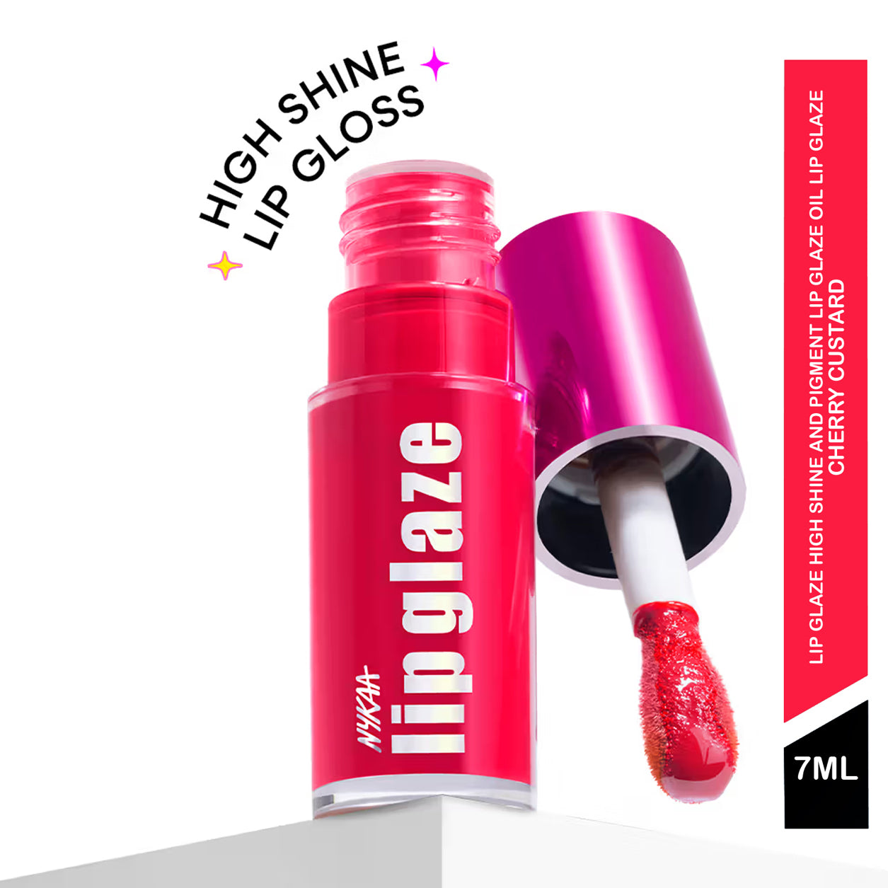 Nykaa Cosmetic Lip Glaze High Pigment Lip Gloss Oil 7Ml