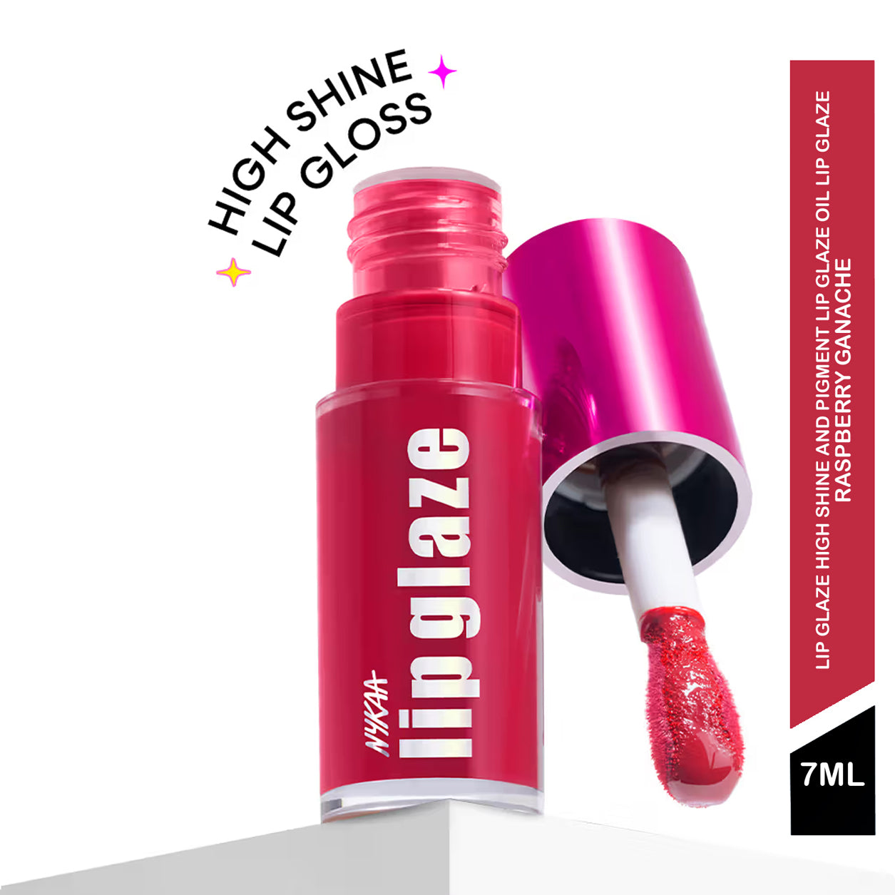 Nykaa Cosmetic Lip Glaze High Pigment Lip Gloss Oil 7Ml