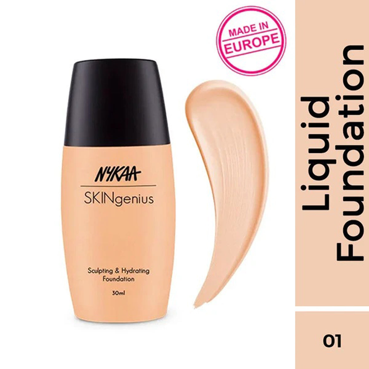 Nykaa Sculpting & Hydrating Dewy Foundation For Dry Skin 30Ml