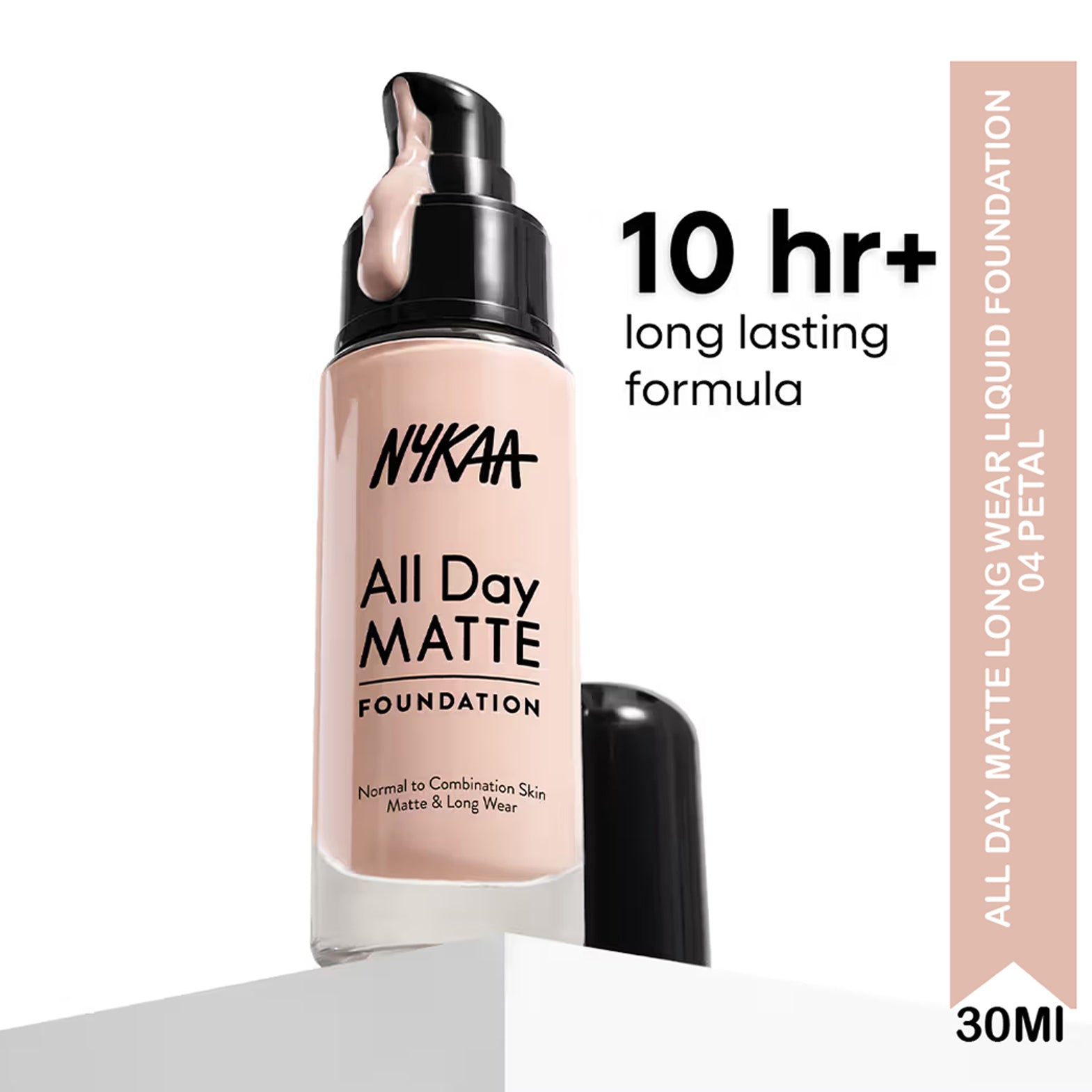 Nykaa All Day Matte Long Wear Liquid Foundation For Normal To Combination Skin 30Ml