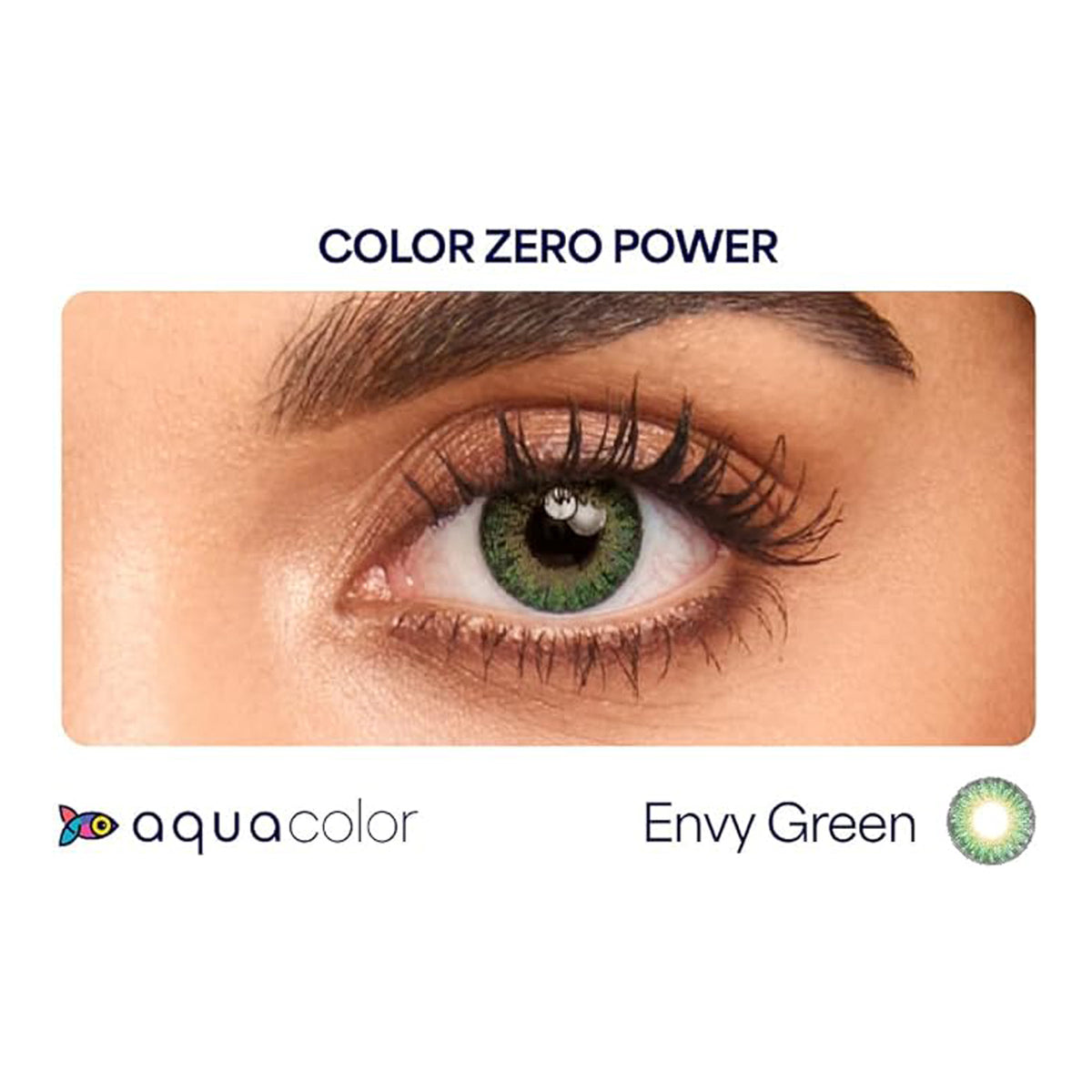 Aqua Color Contact Lenses Envy Green