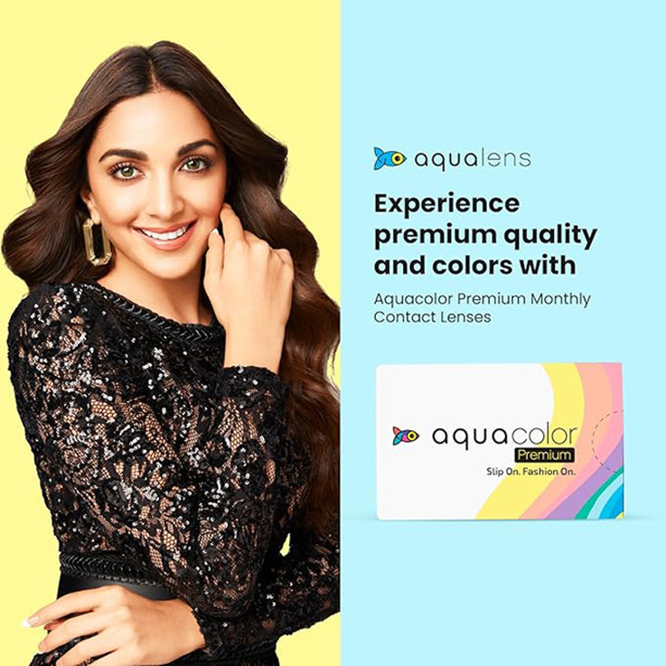 Aqua Color Contact Lenses Envy Green
