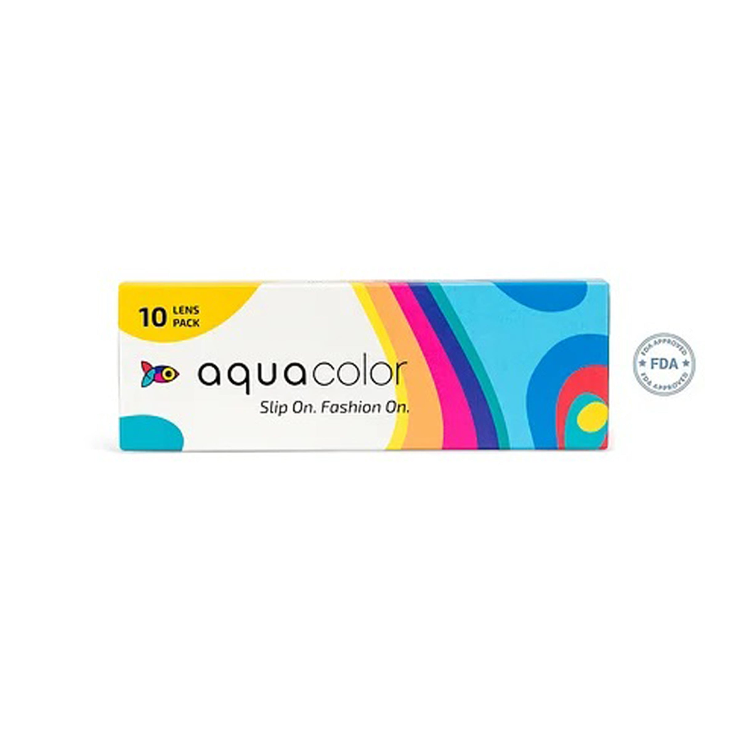 Aqua Color Contact Lenses Midnight Black