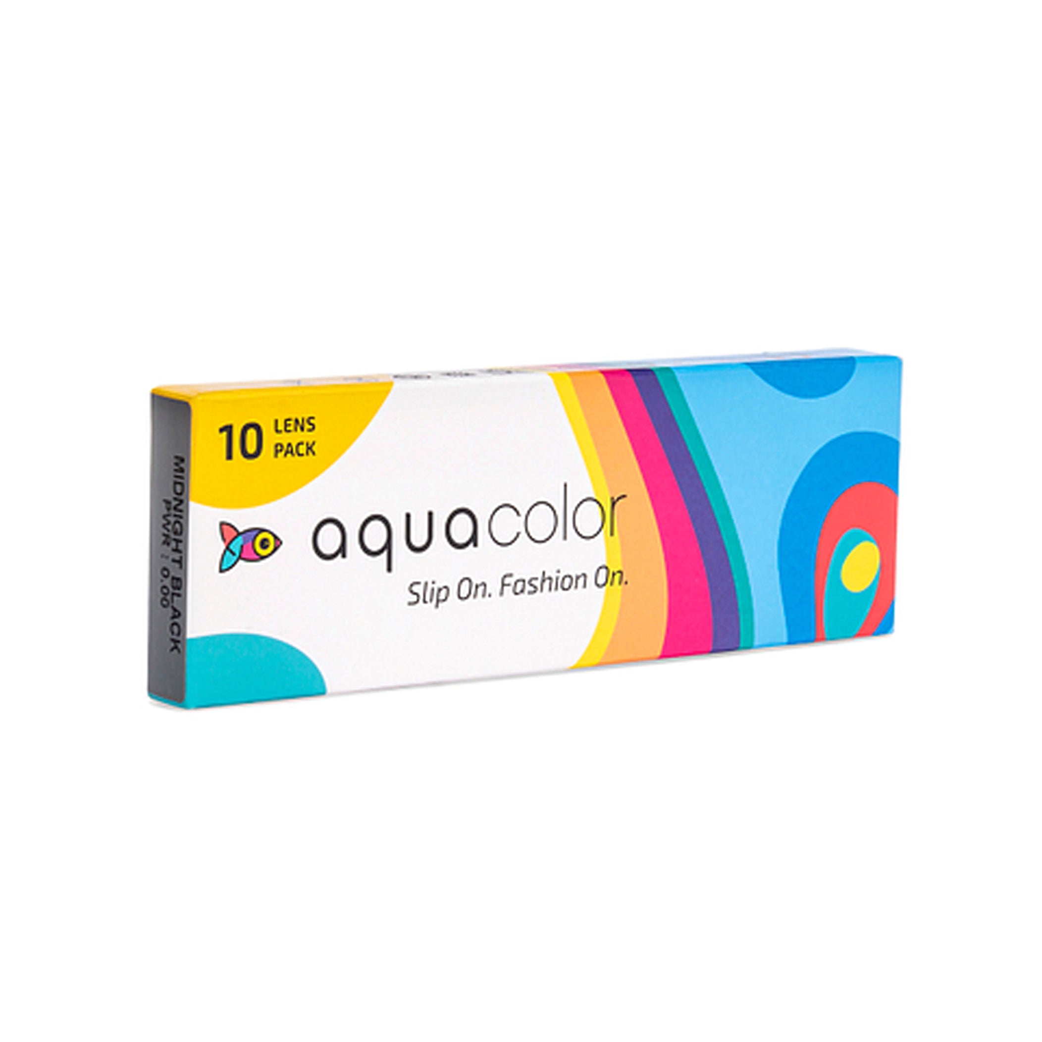 Aqua Color Contact Lenses Midnight Black