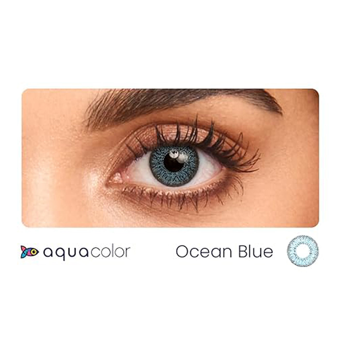 Aqua Color Contact Lenses Ocean Blue