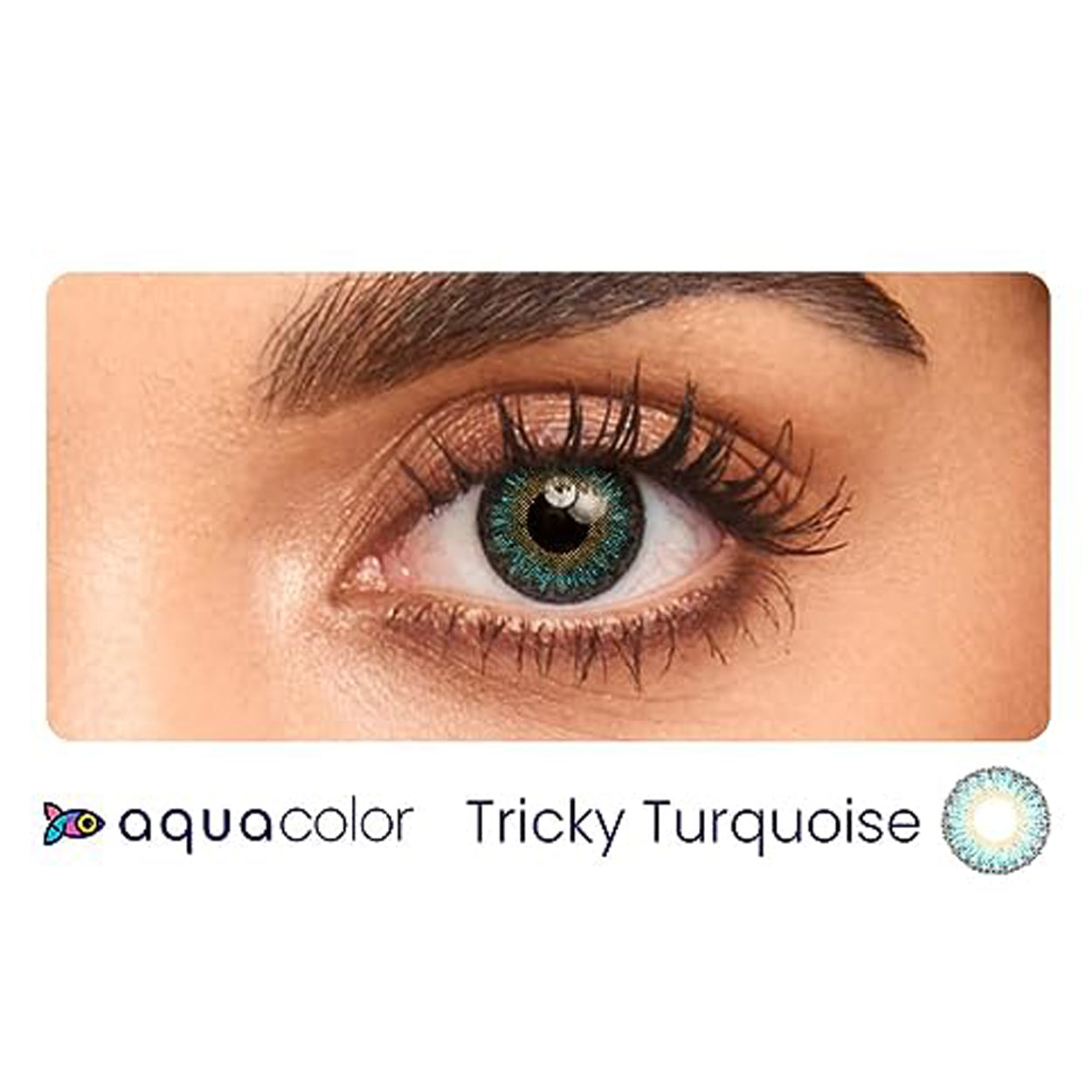 Aqua Color Contact Lenses Tricky Turquoise N