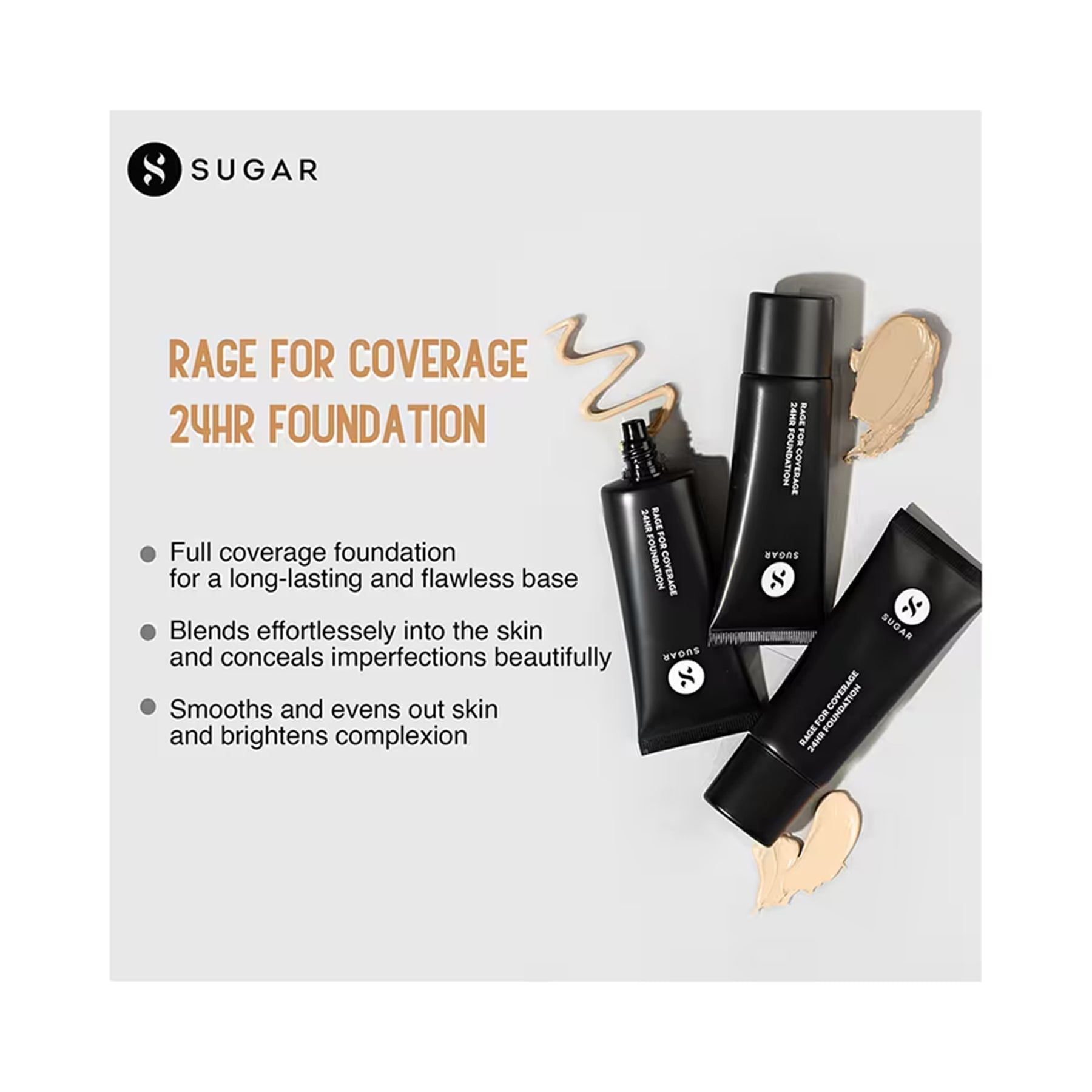 Sugar Rage For Coverage Foundation 30Ml