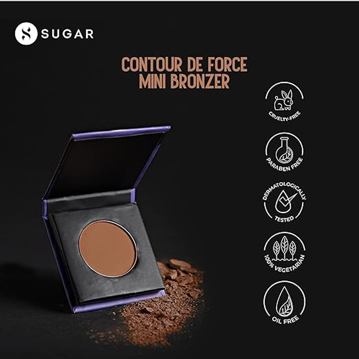 Sugar Contour De Force Mini Bronzer 4Gm