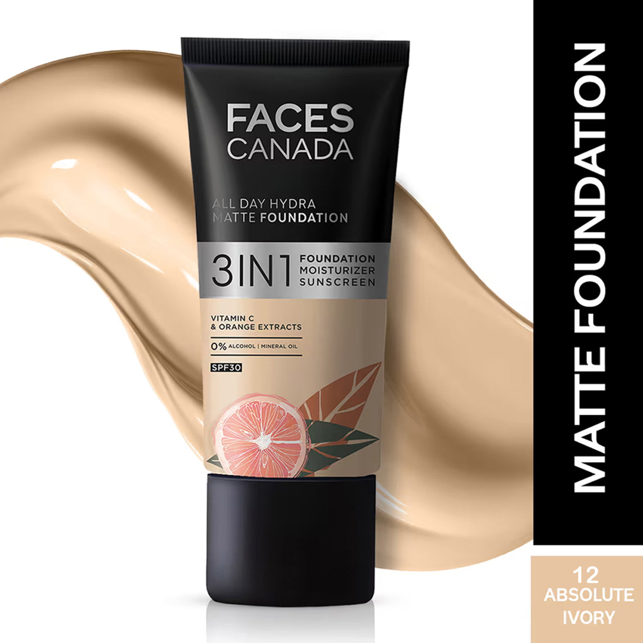 Faces 3 In 1 All Day Hydra Matte Foundation 30ML