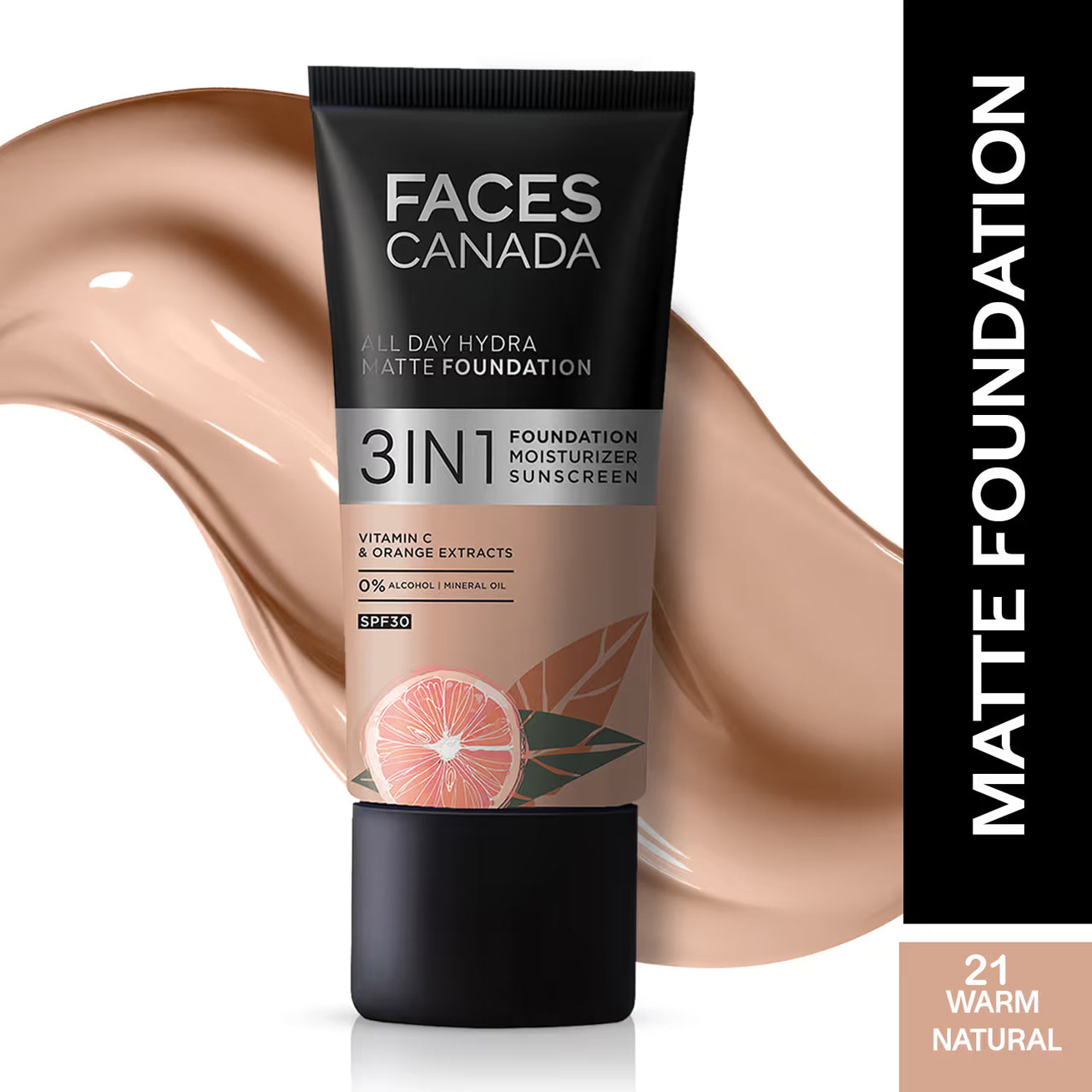 Faces 3 In 1 All Day Hydra Matte Foundation 30ML