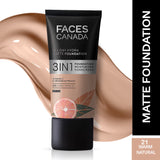 Faces 3 In 1 All Day Hydra Matte Foundation 30ML