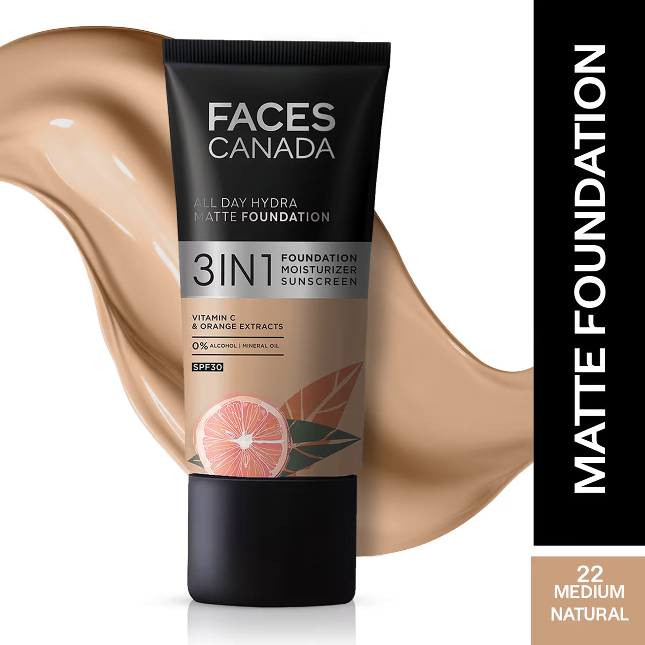 Faces 3 In 1 All Day Hydra Matte Foundation 30ML
