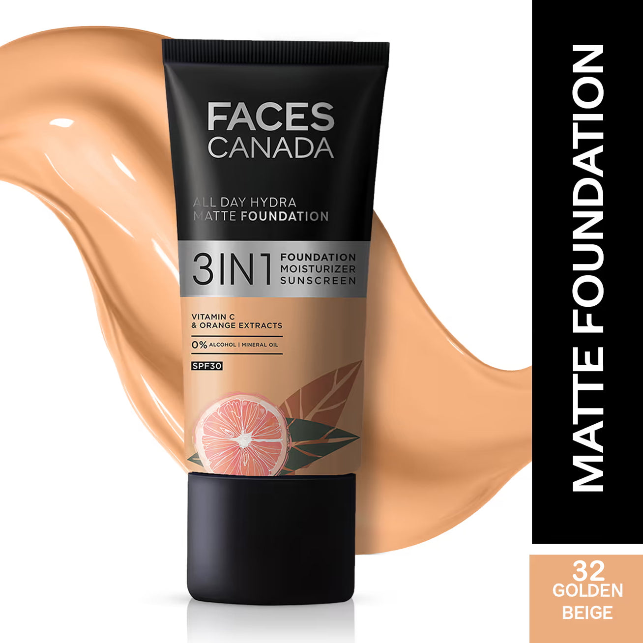 Faces 3 In 1 All Day Hydra Matte Foundation 30ML