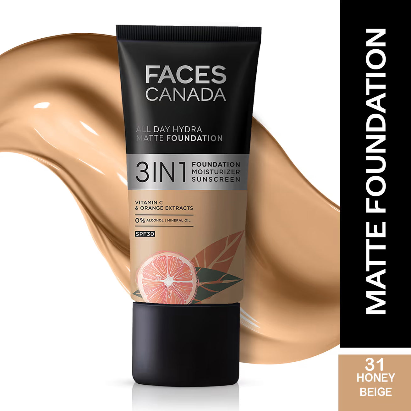 Faces 3 In 1 All Day Hydra Matte Foundation 30ML