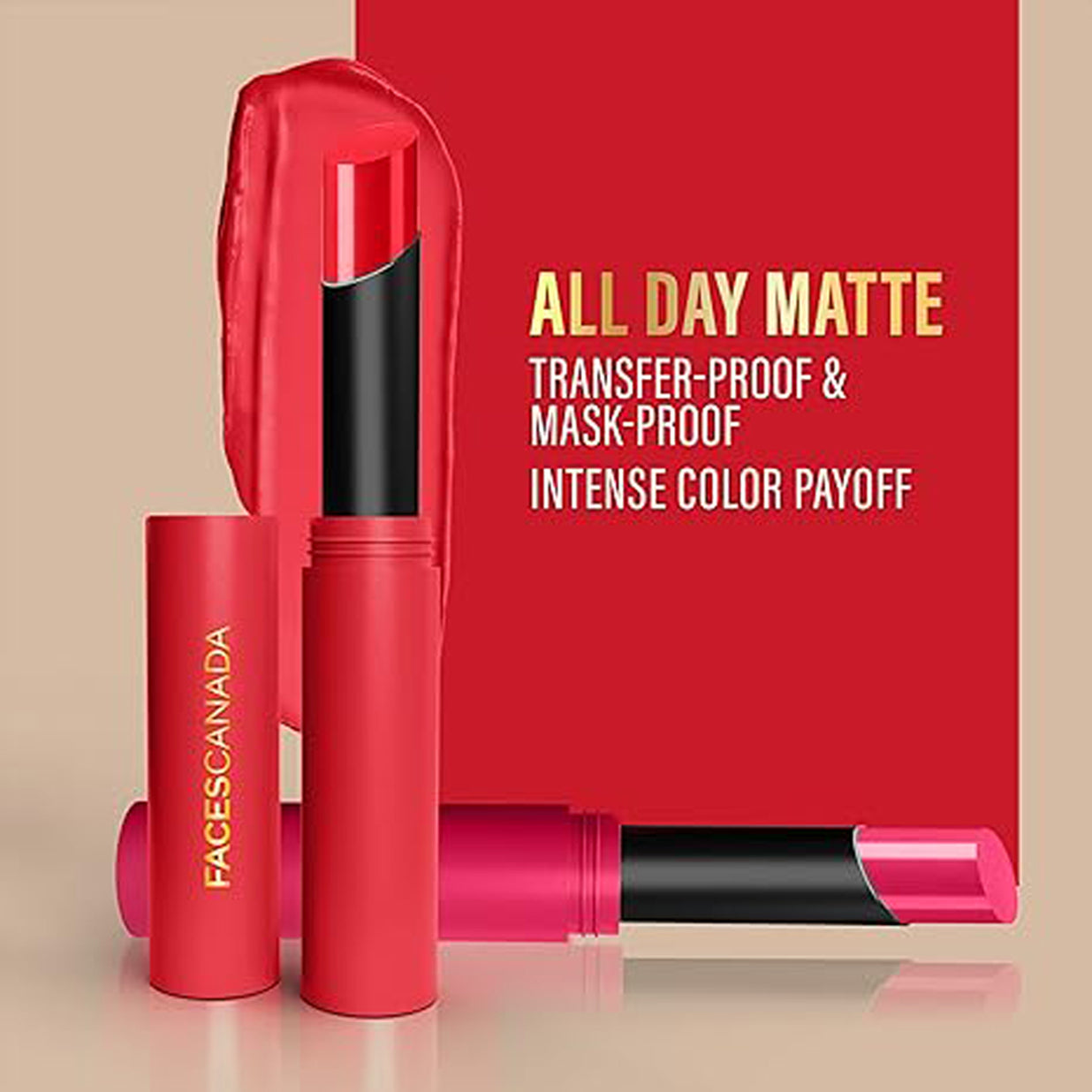Faces Long Stay 3-In-1 Matte Lipstick 2G