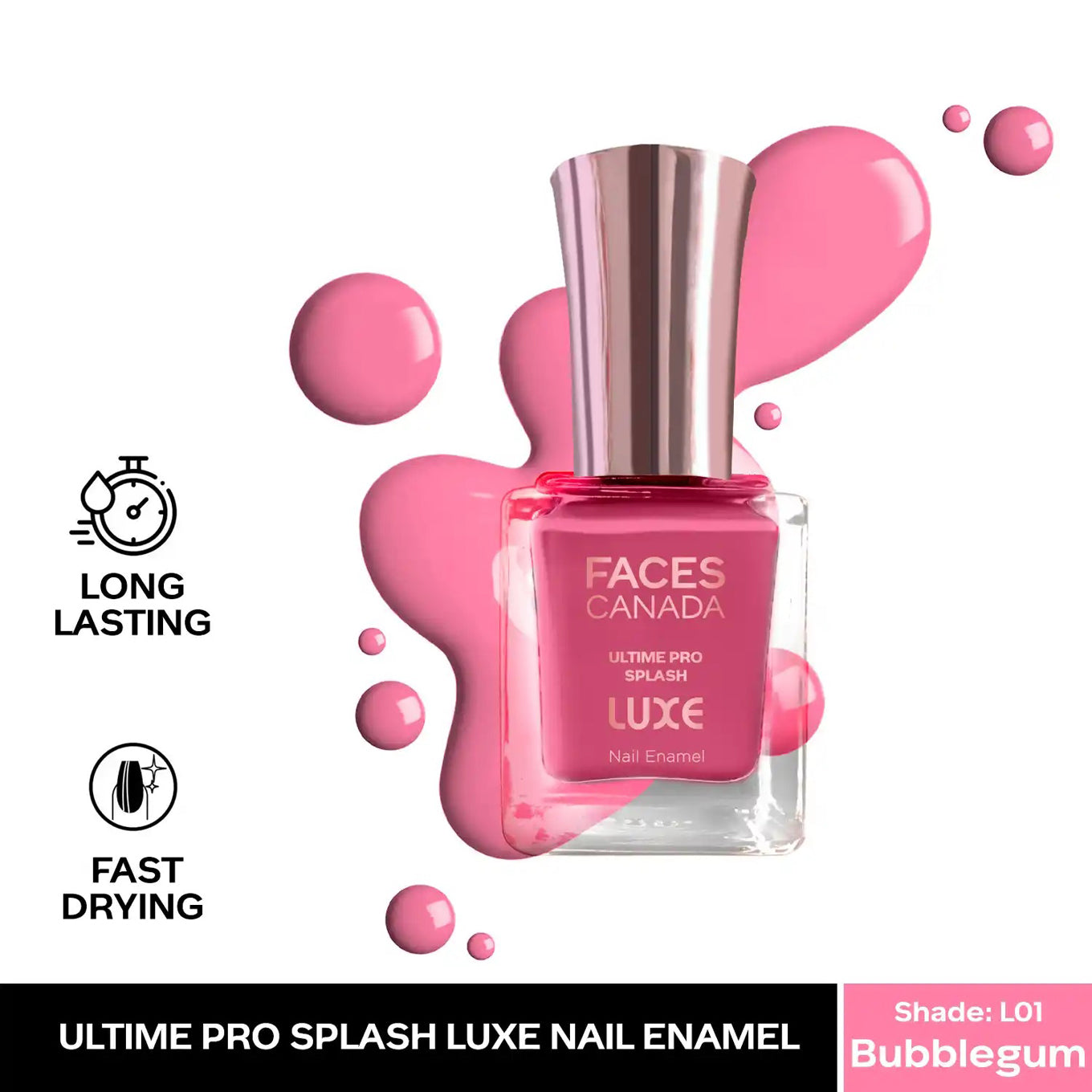 Faces Ultime Pro Splash Luxe Nail Enamel 12Ml