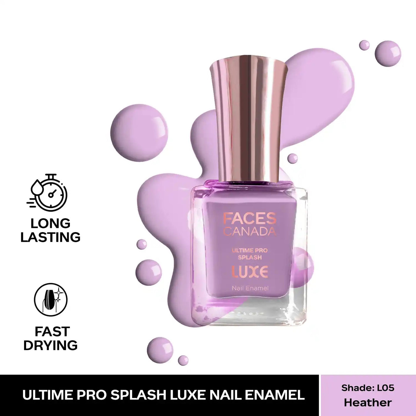 Faces Ultime Pro Splash Luxe Nail Enamel 12Ml