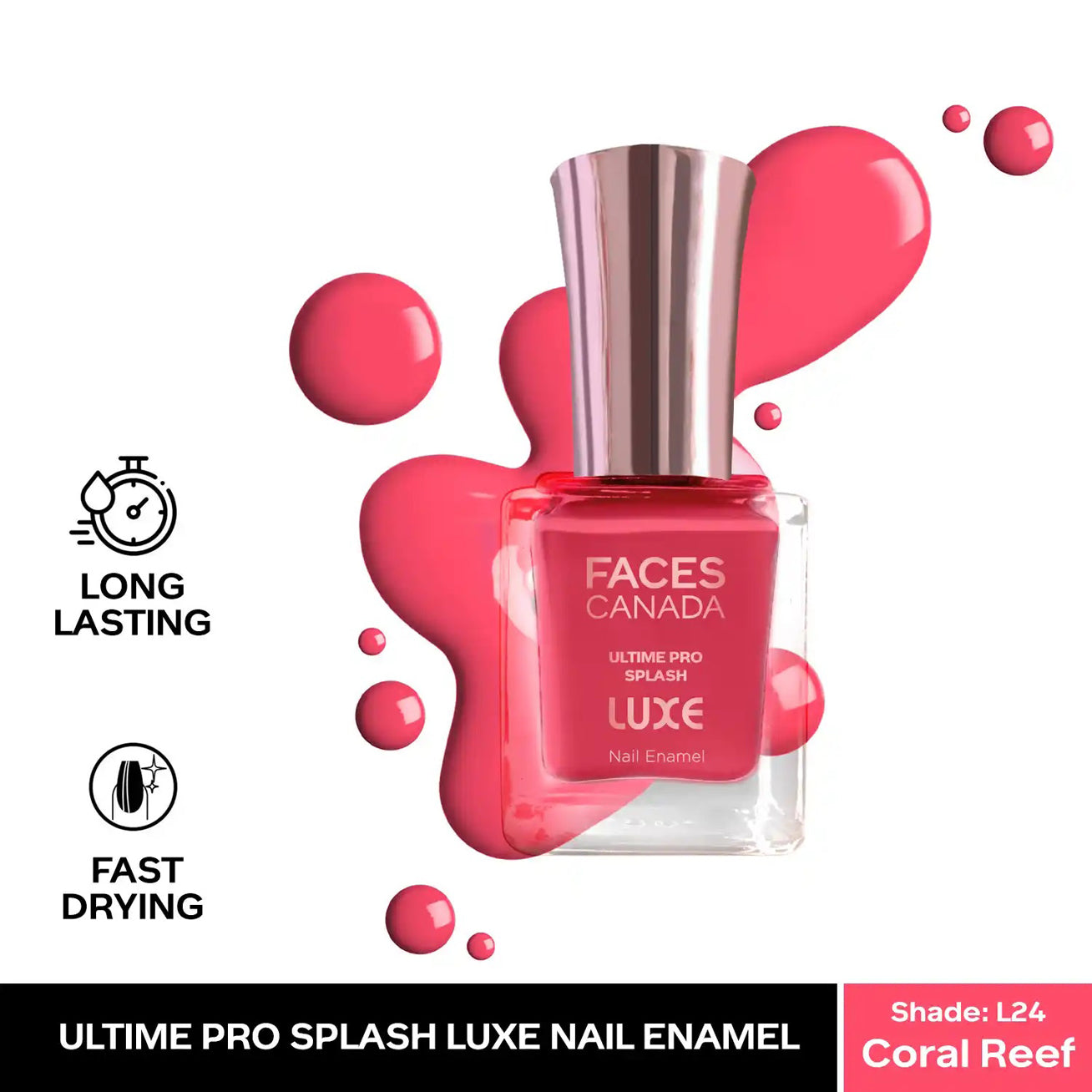 Faces Ultime Pro Splash Luxe Nail Enamel 12Ml