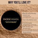 Faces Weightless Stay Matte Compact Spf20 Vitamin E Shea Butter