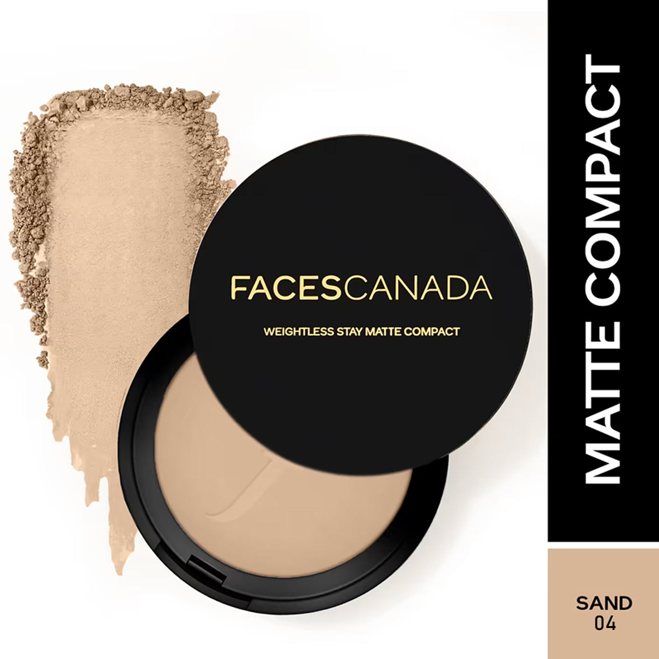 Faces Weightless Stay Matte Compact Spf20 Vitamin E Shea Butter